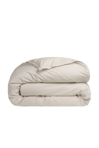 Parachute Percale Duvet Cover in White | FWRD 