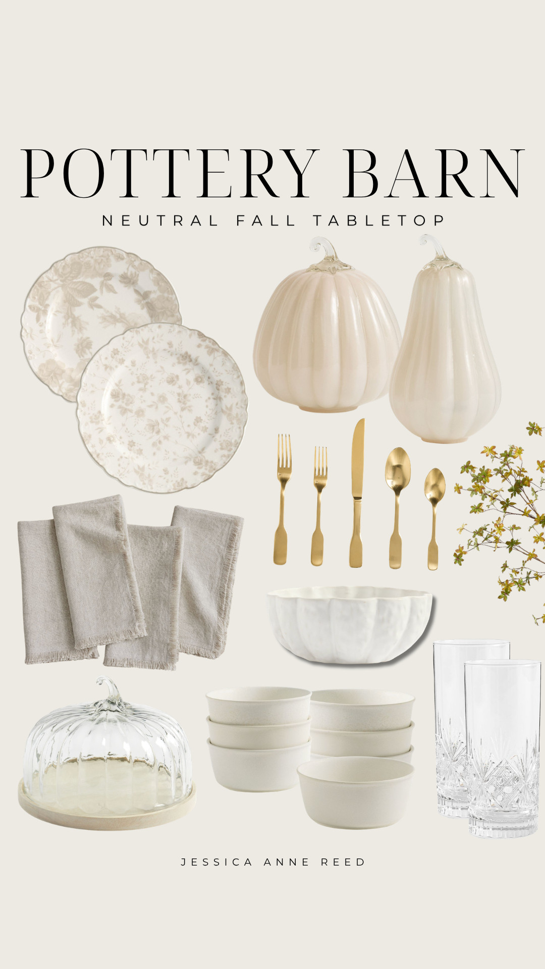 Neutral fall tablescape inspiration from Pottery Barn 🤎🍂 The prettiest mix of warm neutrals, natural textures, cozy fall dinnerware, and timeless seasonal accents for an elevated autumn table. Perfect inspiration for fall hosting, Thanksgiving, or simply making your dining space feel a little cozier for the season.

#PotteryBarn #FallTablescape #FallTableDecor #NeutralFallDecor #FallHomeDecor #ThanksgivingTablescape #AutumnDecor #NeutralHomeDecor #FallDecorIdeas #PotteryBarnStyle 

 #LTKSeasonal #LTKHome