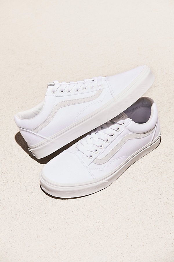 UA Old Skool Sneakers by Vans at Free People, True White, US 7.5 M | Free People (Global - UK&FR Excluded)