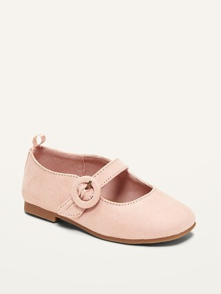 Faux-Suede Buckled Ballet Flats for Toddler Girls | Old Navy (US)
