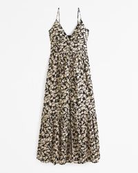 Women's Linen-Blend Button-Through Maxi Dress | Women's Dresses & Jumpsuits | Abercrombie.com | Abercrombie & Fitch (US)