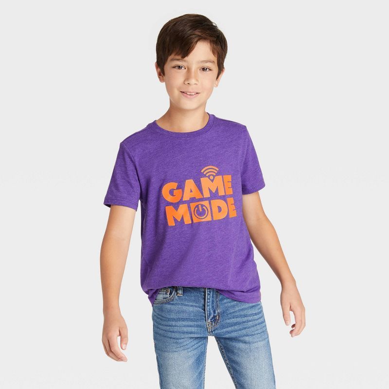 Boys' 'Game Mode' Graphic Short Sleeve T-Shirt - Cat & Jack | Target