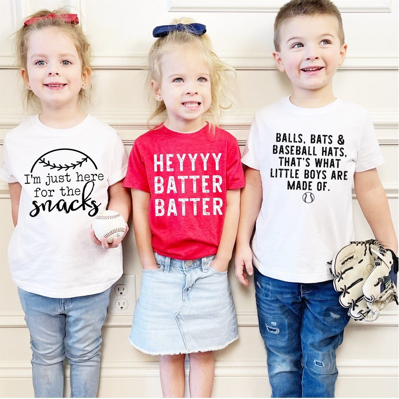 Kids Heyyyyy Batter Tees | Jane