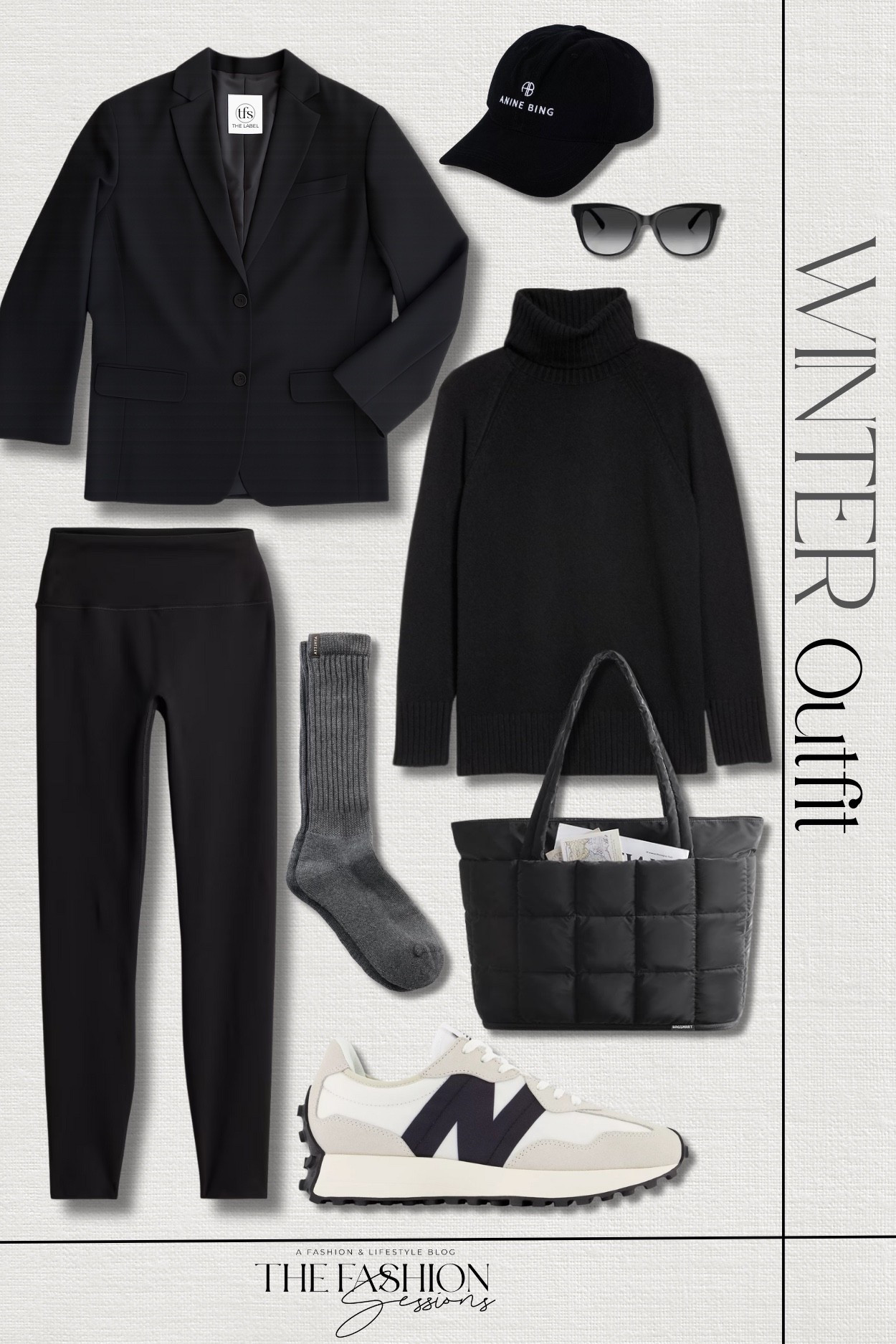 How I’m styling leggings after 50! Sizing: Leggings-Amazon, medium Turtleneck-Amazon, medium Blazer-TFS | The Label, wearing large here casual outfit | winter outfit | black leggings | oversized blazer | TFS The Label | New Balance 327 | travel outfit

#LTKOver40 #LTKTravel #LTKSeasonal