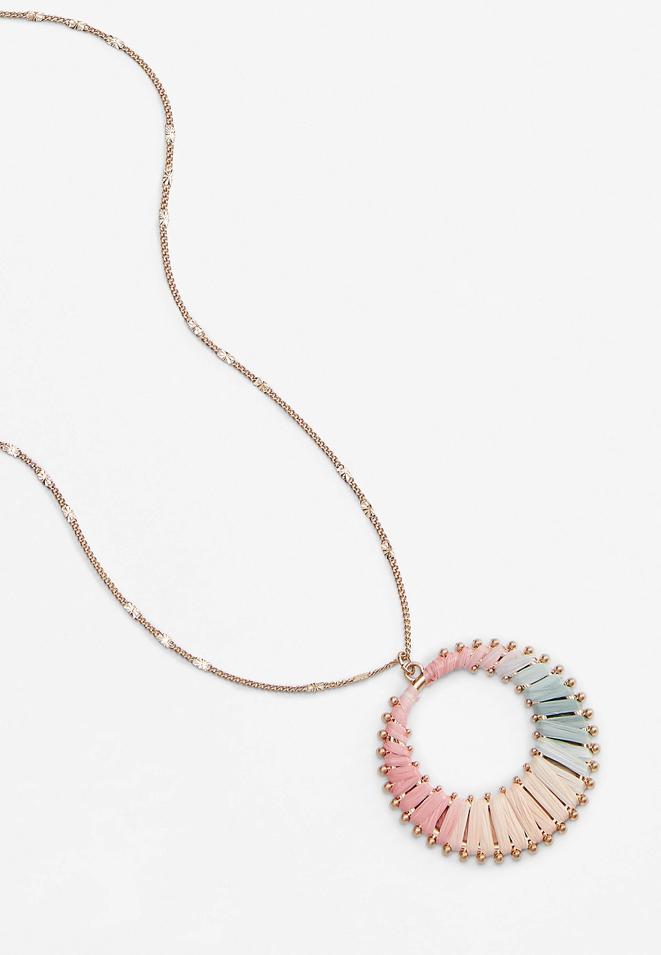 Multi Color Wrap Pendant Necklace | Maurices