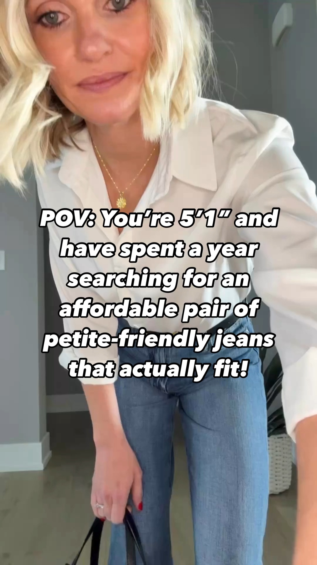 I finally found the perfect pair of petite-friendly wide-leg jeans at @gapfactory! I’m wearing them in a 25/short. They fit TTS! 

#LTKSaleAlert #LTKFindsUnder50 #LTKStyleTip