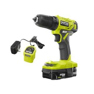 RYOBI ONE+ 18V Cordless 3/8 in. Drill/Driver Kit with 1.5 Ah Battery and Charger PDD209K | The Home Depot