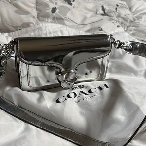 Coach Metallic Silver Tabby Crossbody Bag | Poshmark