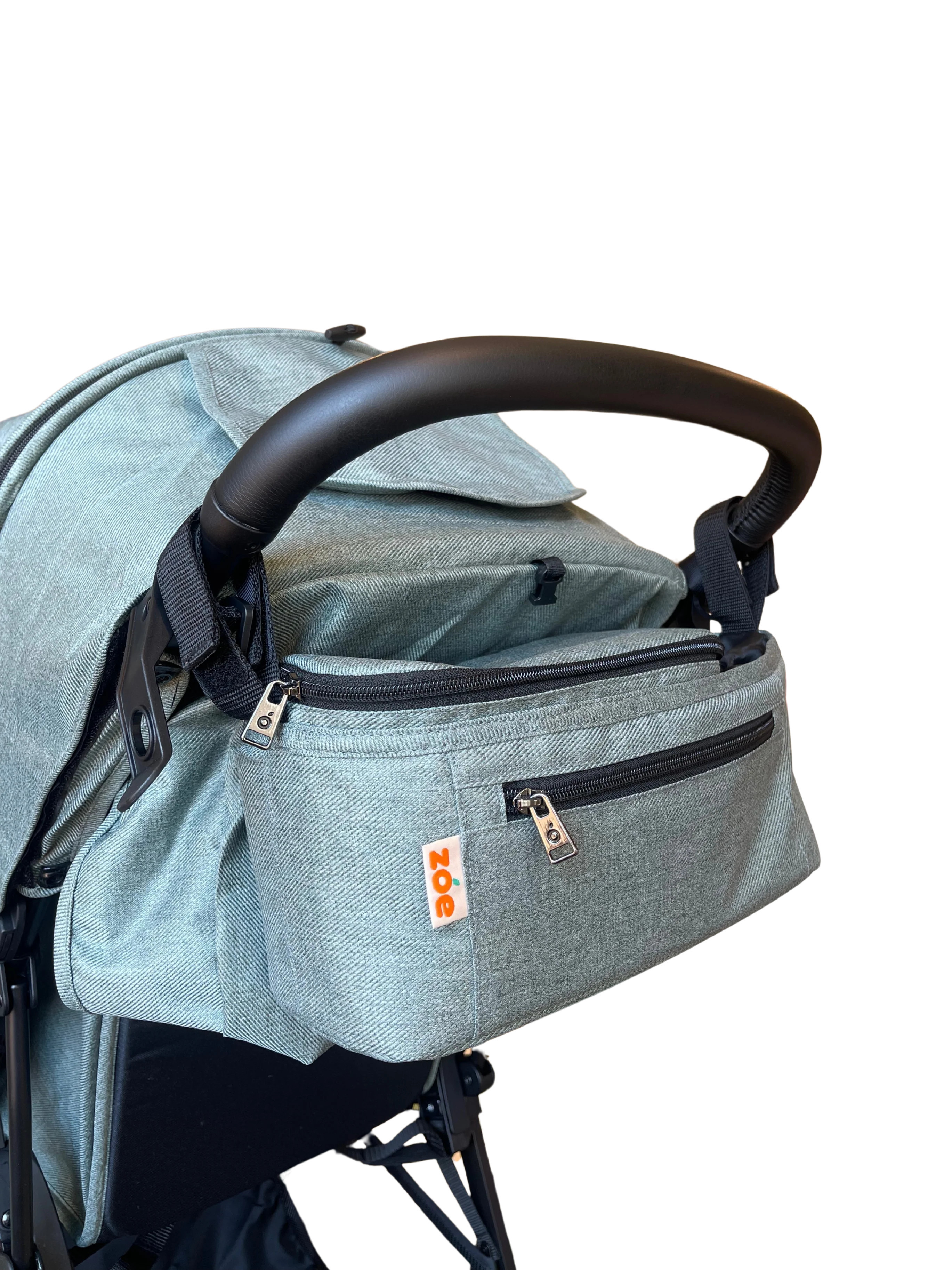 Single Stroller Organizer - Forest | Zoe Baby Products