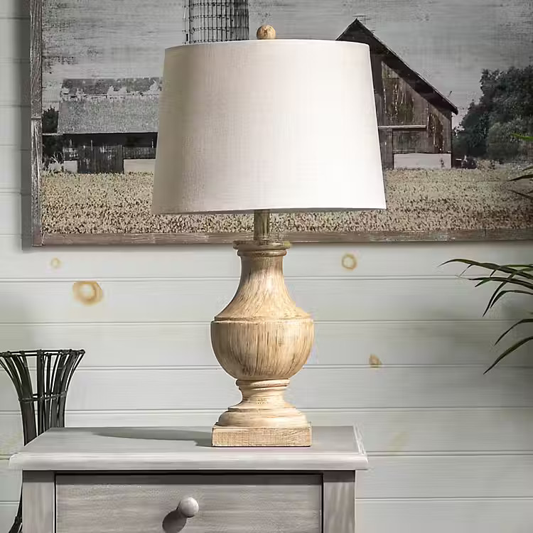 Distressed Brown Table Lamp | Kirkland's Home