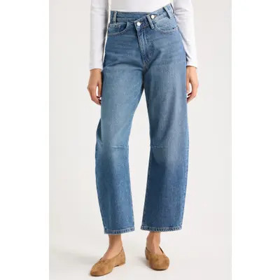 WARP+WEFT BNA Soft Curve Barrel Jeans in Bombshell at Nordstrom, Size 31 X 28 | Nordstrom