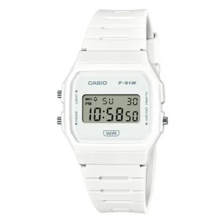 Casio Unisex White Digital Casual Watch - F91WB-7A | Walmart (US)