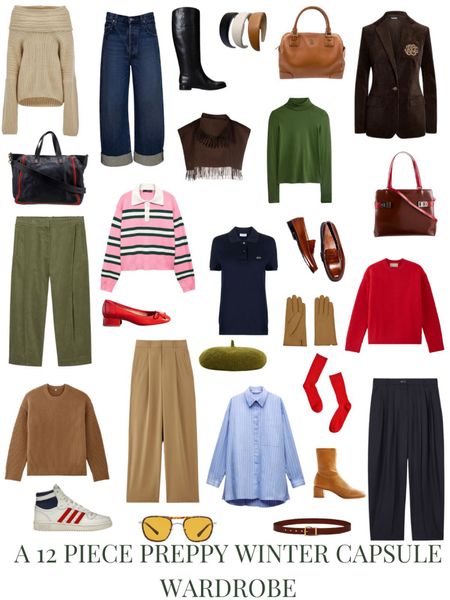 A 12 Piece Preppy Capsule Wardrobe for Winter.
Head over to my site to see the outfit ideas and read the post.

#preppy #preppyfashion #modenprep  #minimalistfashion #minimalistwardrobe #capsulewardrobe #wintercapsulewardrobe  #winterwardrobe
#winterfashion #winterstyle #wintervibes 


#LTKshoecrush #LTKover40 #LTKstyletip
