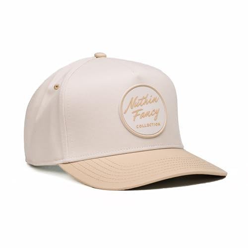 NUTHIN FANCY CO Comus Hat, Classic Outdoor Cap, Breathable Adventure & Everyday Wear Snapback for Both Men & Women, Casual - Off White & Tan | Amazon (US)