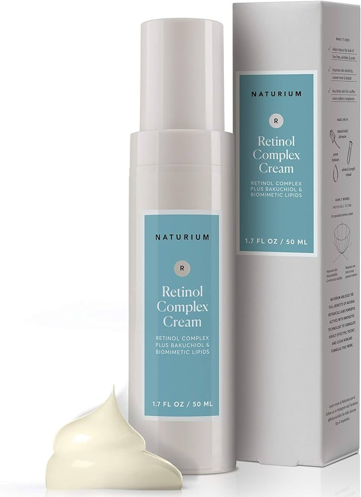 Naturium Retinol Complex Face Cream 2.5% Plus Bakuchiol & Biomimetic Lipids, Moisturizing Anti-Ag... | Amazon (US)