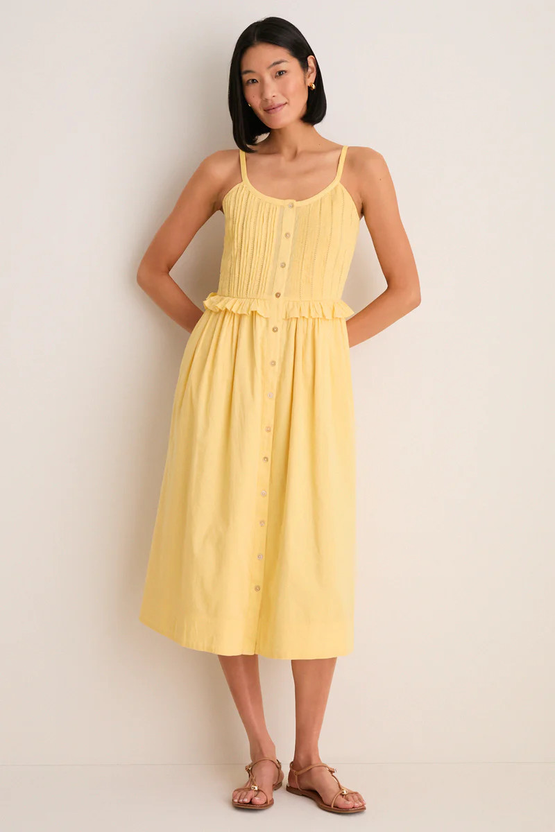 Yellow Alberte Solid Tank Dress | Tuckernuck (US)