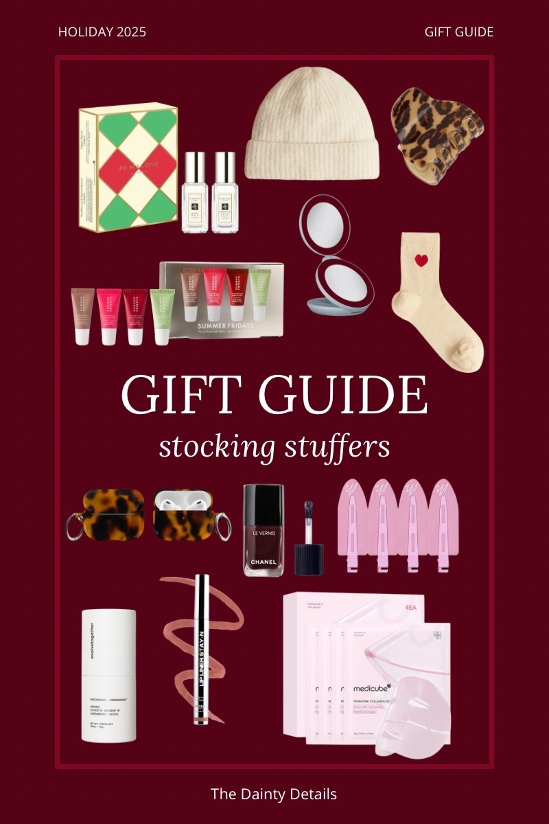 Small gifts that make a big impression 🎄✨
Rounding up the cutest and most useful stocking stuffer ideas — beauty minis, cozy accessories, skincare favorites, and little luxuries.

Perfect for girlfriends, coworkers, sisters, moms, or last-minute add-ons.
Tap to shop all my stocking stuffer picks!

stocking stuffer ideas, small gift ideas, beauty stocking stuffers, budget gifts, holiday gift ideas, mini gifts

#LTKHoliday #LTKGiftGuide #LTKCyberWeek