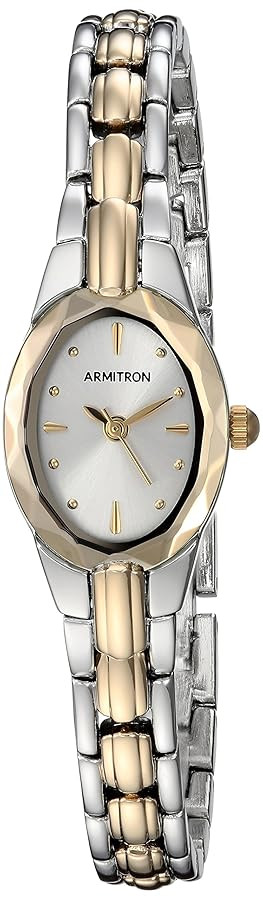 Armitron Women's Oval Faceted Crystal Bracelet Watch | Amazon (US)