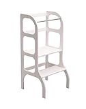 Helper tower, toddler kitchen step stool, Montessori learning stool, WHITE | Amazon (US)