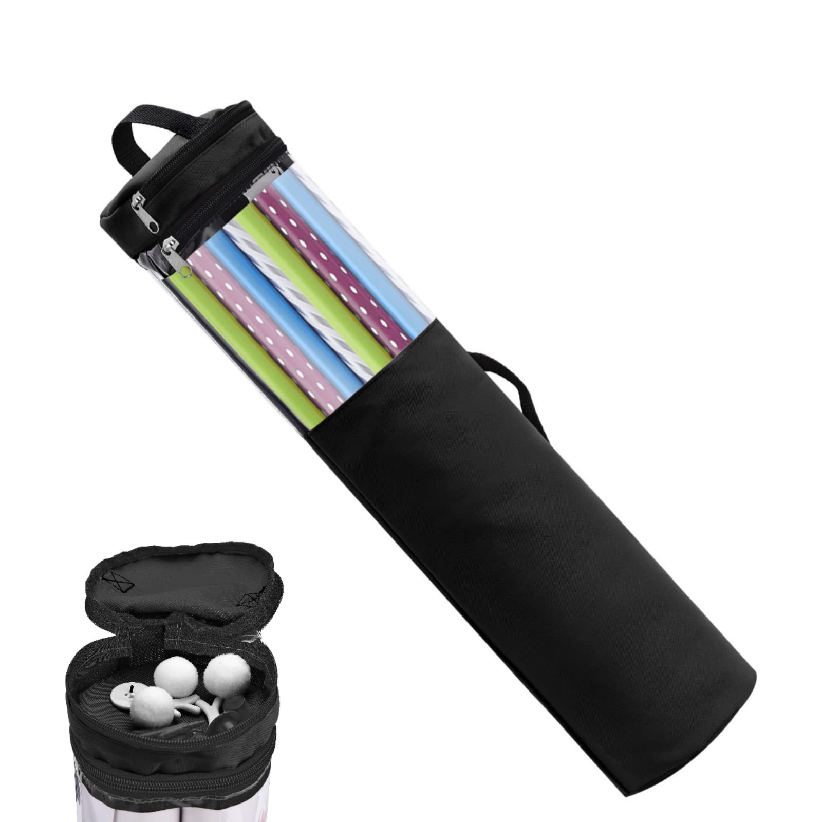 Wrapping Paper Storage Containers with Clear Window, Wrap Organizer Bag - Fits 40 Rolls with Sect... | Amazon (CA)