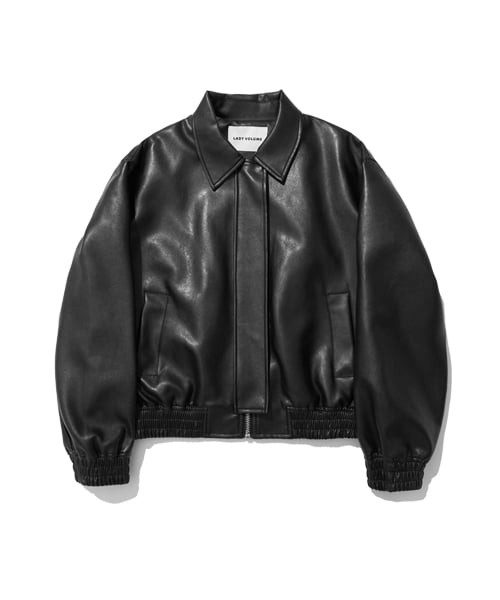 549 VEGAN LEATHER MINIMAL JACKET_BLACK | Musinsa Global
