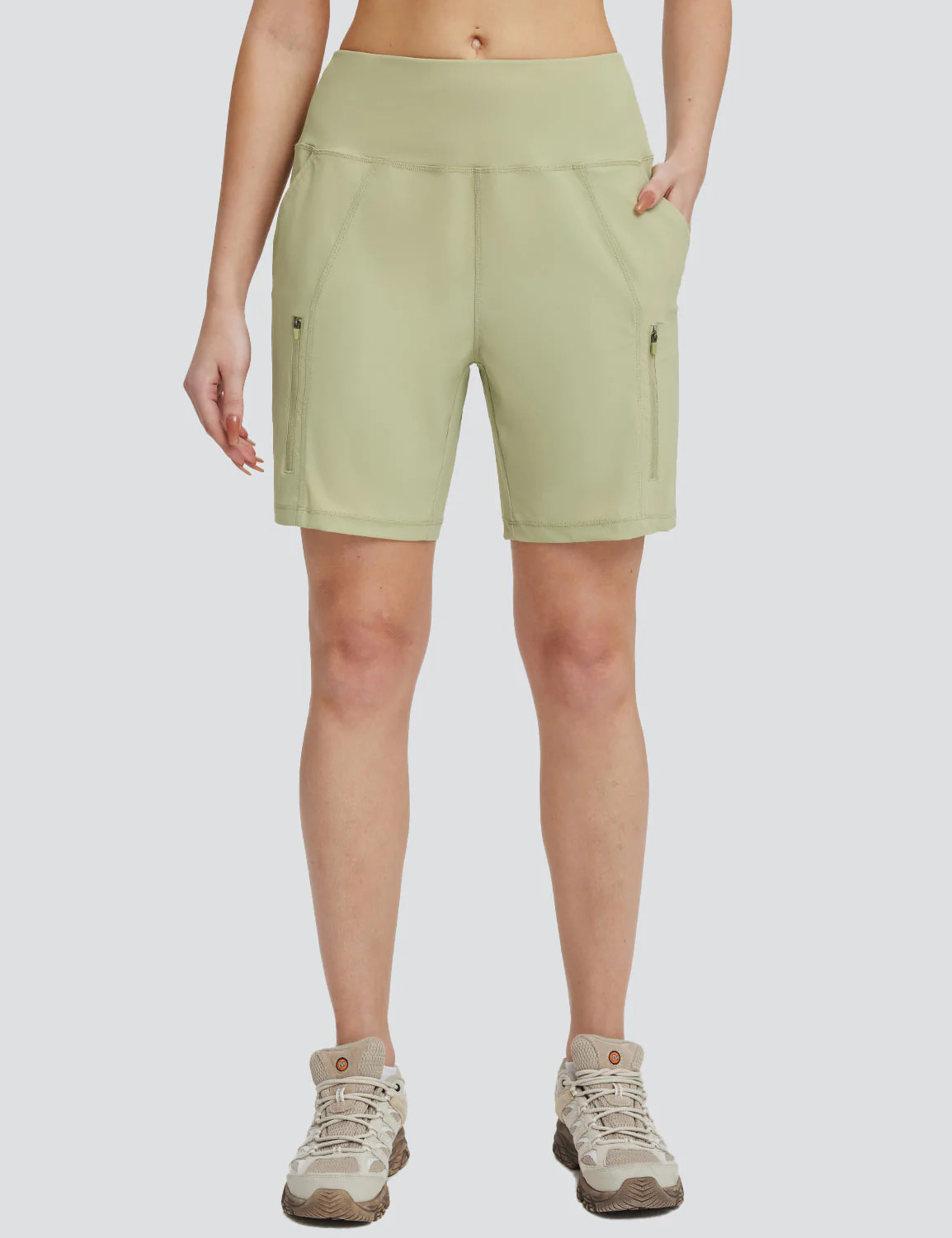 Baleaf Women's UPF 50+ Wide Waisted Mountain Shorts | baleaf