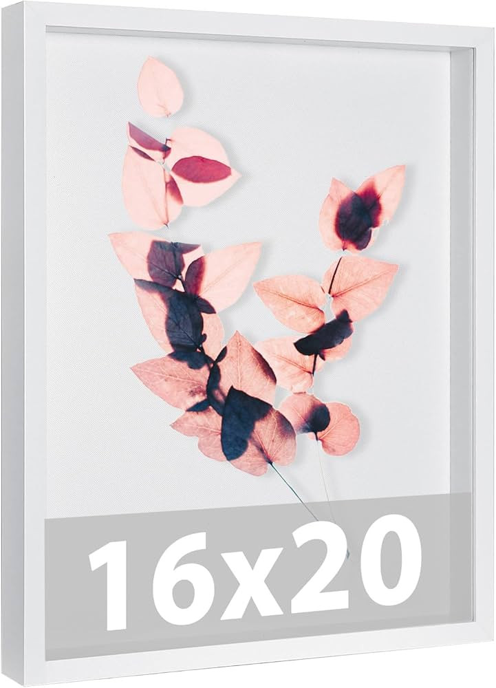 Califortree Large 16x20 Shadow Box Frame with Soft Linen Back - Memory Display Case, Shatterproof... | Amazon (US)