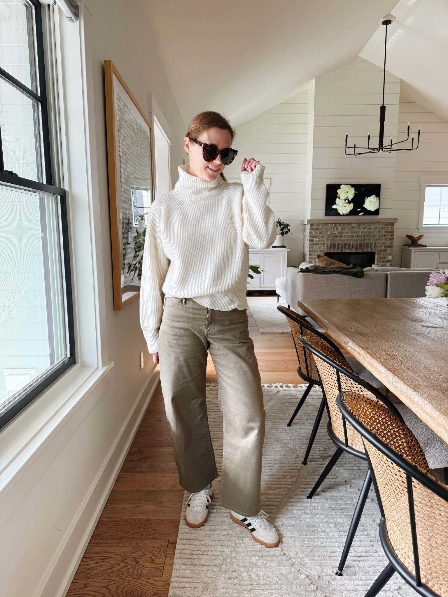 Sweater size small (linked similar too)
Pants size 25 - petite for length
Shoes run a half size big

#LTKdayinmylife #LTKootd #LTKgrwm