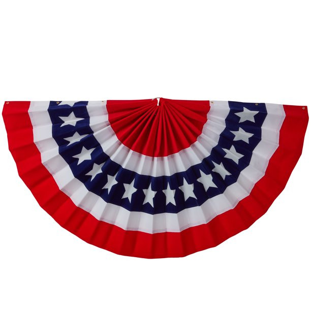 Patriotic Red, White & Blue Large Star Bunting, 36", Way To Celebrate | Walmart (US)