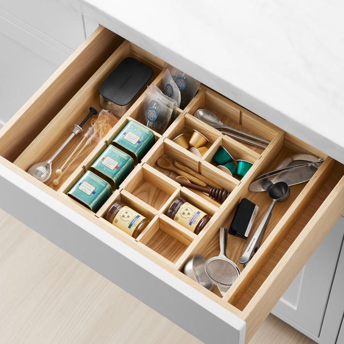 Hold Everything Sectioned Storage Tray, Ashwood | Williams-Sonoma