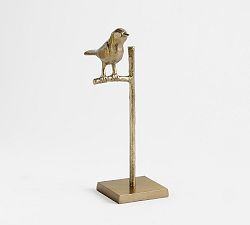 Brass Bird On Stand Object | Pottery Barn (US)