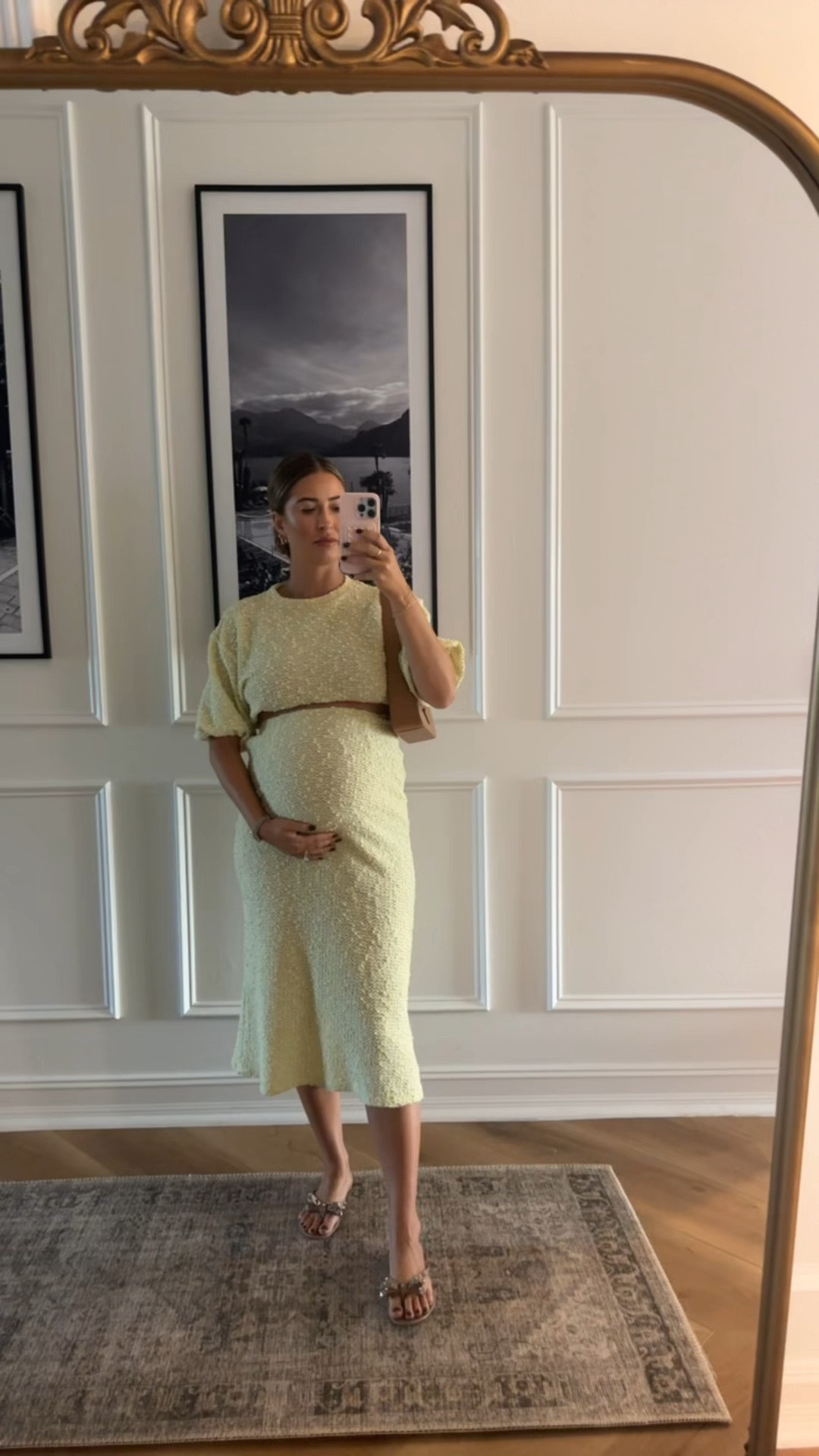 Two piece bump friendly set yellow fall transition set 

#LTKStyleTip #LTKBump