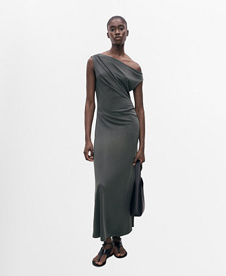 Women's Asymmetrical Pleated Dress | Macy's