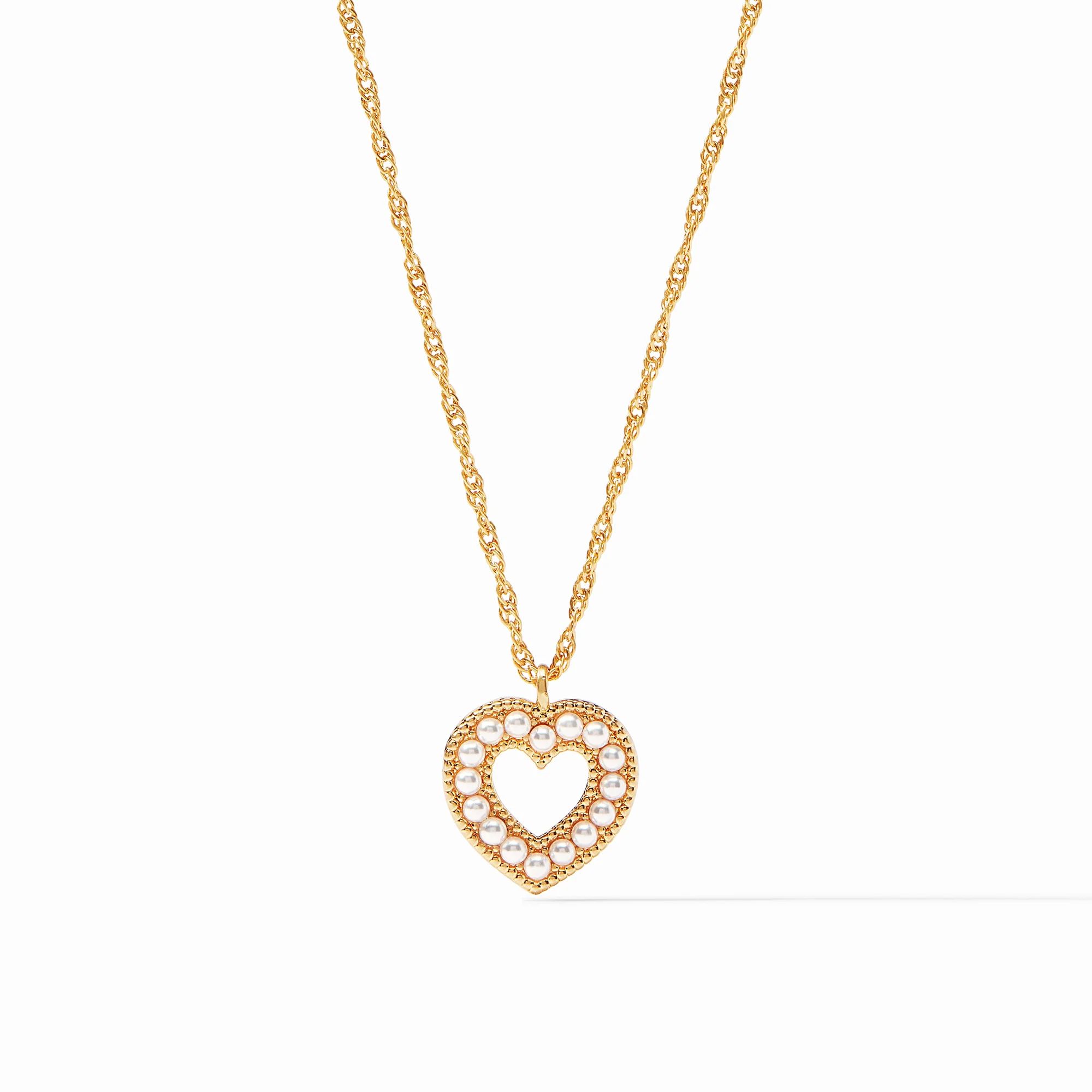 Esme Heart Pearl Solitaire Necklace | Julie Vos | Julie Vos