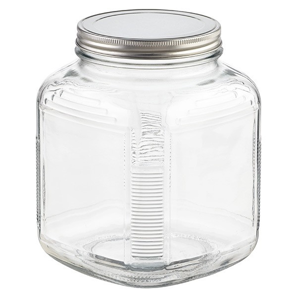Anchor Hocking Glass Cracker Jars with Aluminum Lids | The Container Store