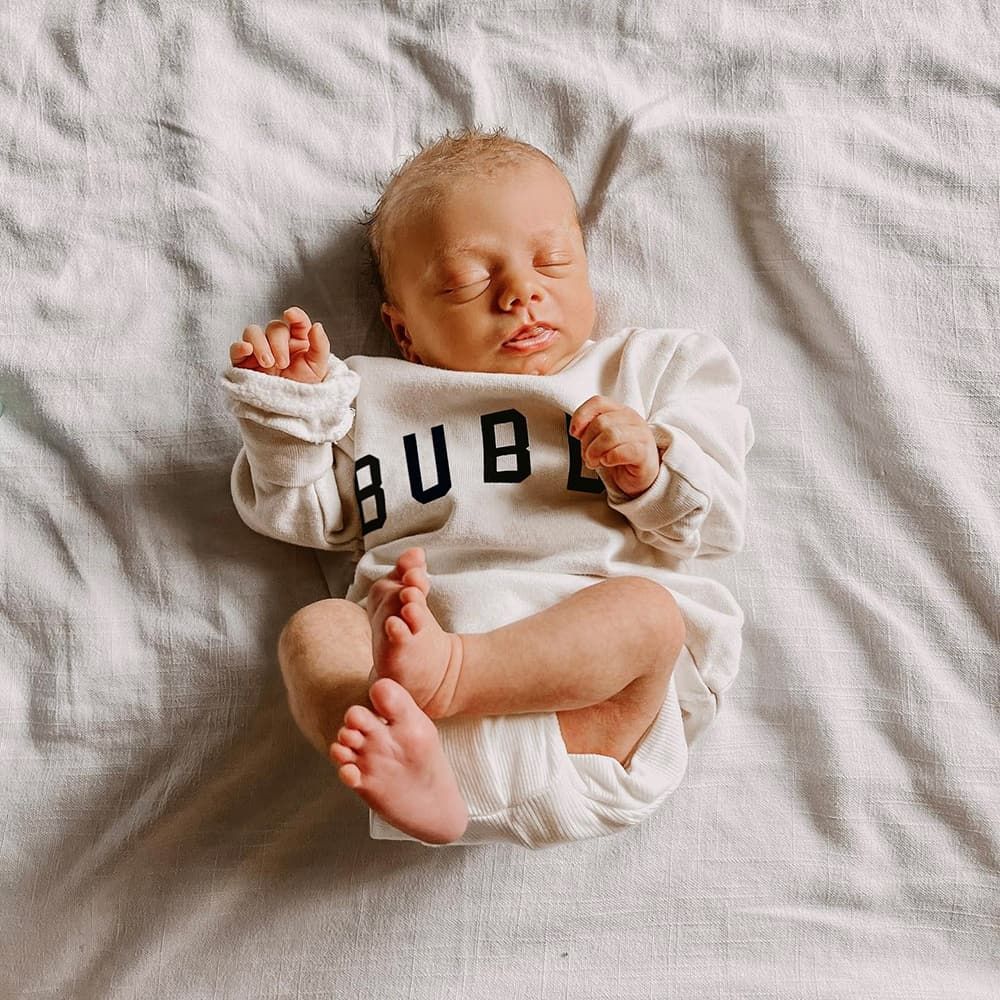 Baby Bubby Everyday Boys Sweatshirt in Powder Color - Ford And Wyatt | Ford and Wyatt