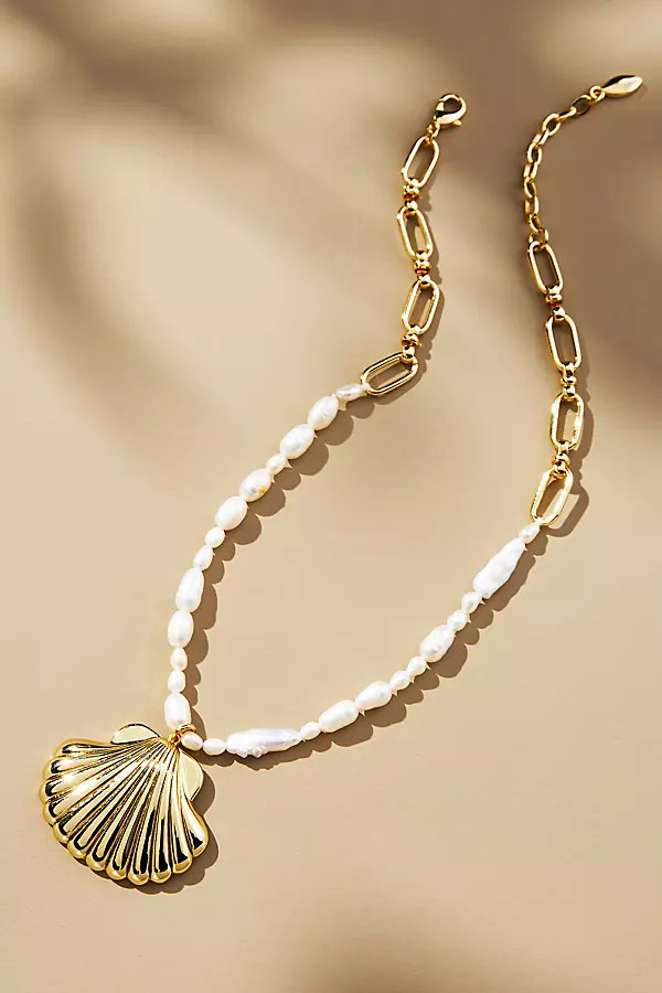 Mignonne Gavigan Bari Pearl Shell Necklace | Anthropologie (US)