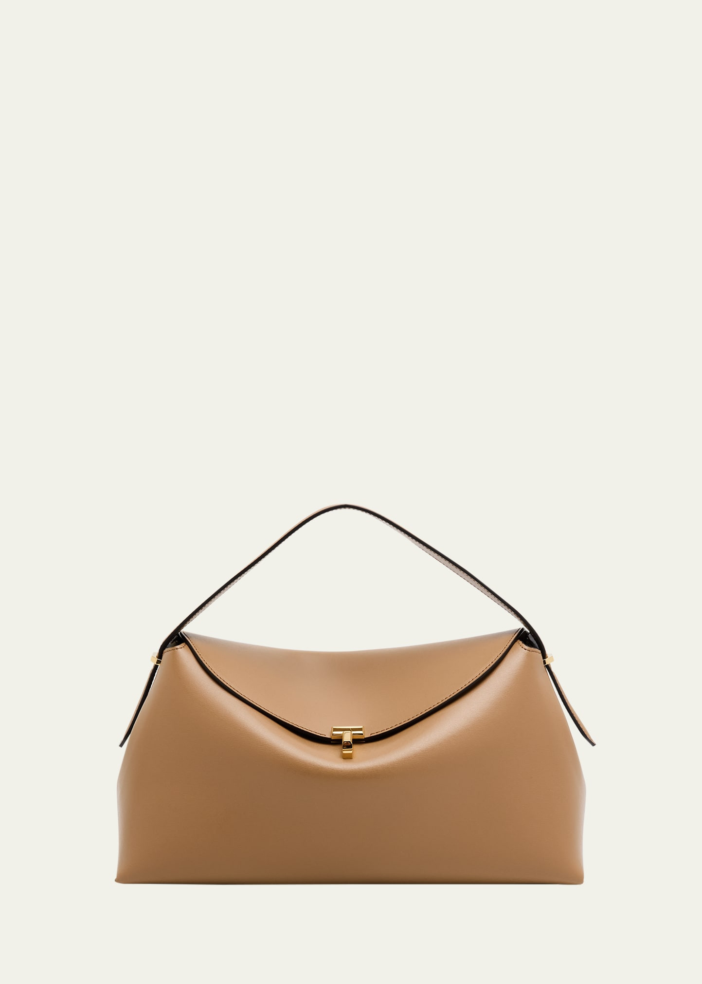 Toteme T-Lock Leather Top-Handle Bag | Bergdorf Goodman