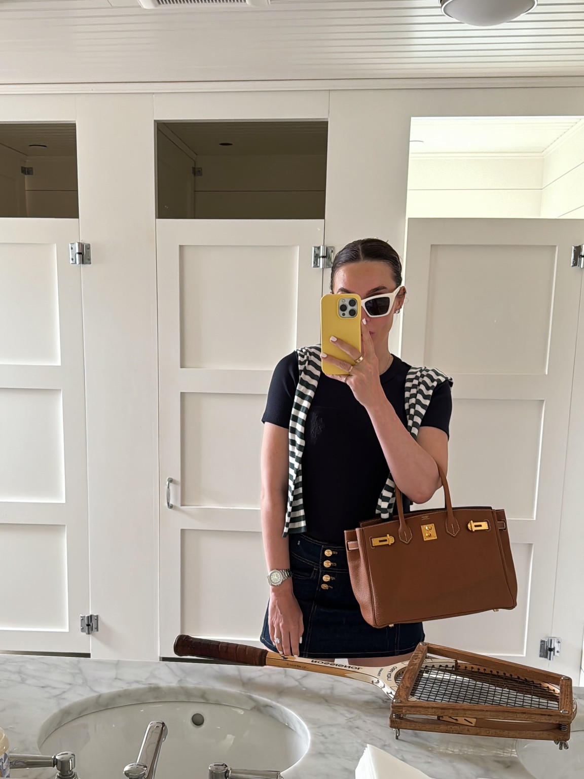 Another chic look in Veronica Beard & Celine