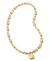 Jess Lock Chain Necklace in Gold | Kendra Scott