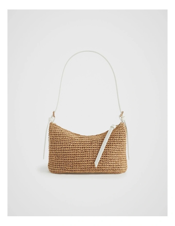 Paper Straw Baguette Bag in Multi | Myer