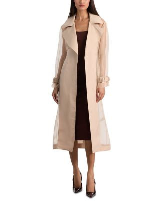 Alice and Olivia Silvia Sheer Mixed Media Trench Coat | Bloomingdale's NEW & NOW Women's New Arri... | Bloomingdale's (AU)