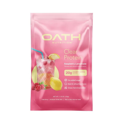 Oath Nutrition Single Serve Clear Protein Powder - Raspberry Lemonade (10pk Tray) | Target