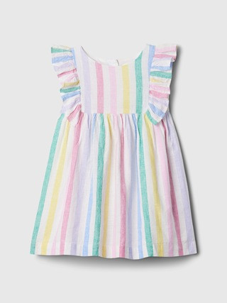 babyGap Linen-Cotton Stripe Dress | Gap (US)
