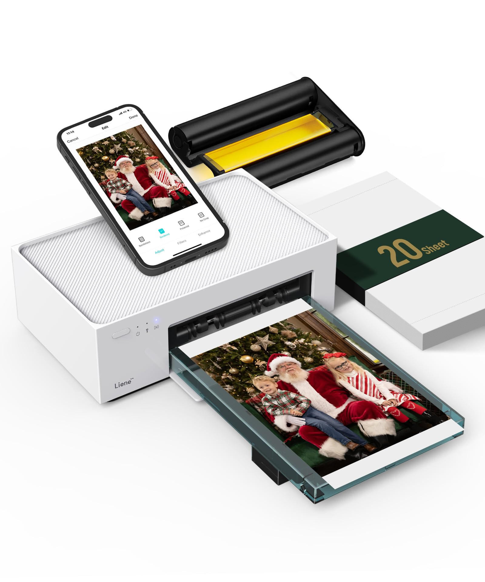 Liene M100 4x6'' Photo Printer, Wi-Fi Picture Printer, 20 Sheets, Full-Color Photo, Instant Phone... | Amazon (US)