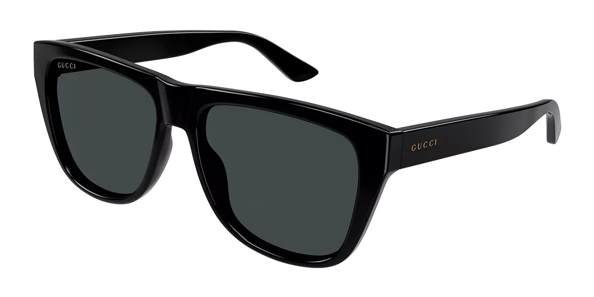 Gucci GG1345S 001 Men's Sunglasses Black Size 57 | SmartBuyGlasses Global