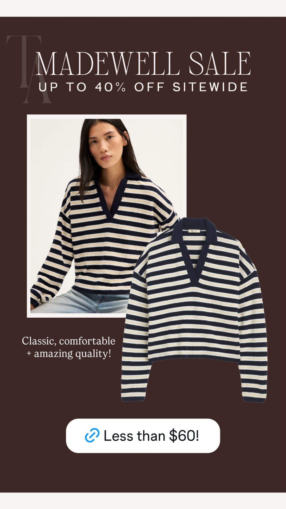 Classic, comfortable 
+ amazing quality!  @madewell