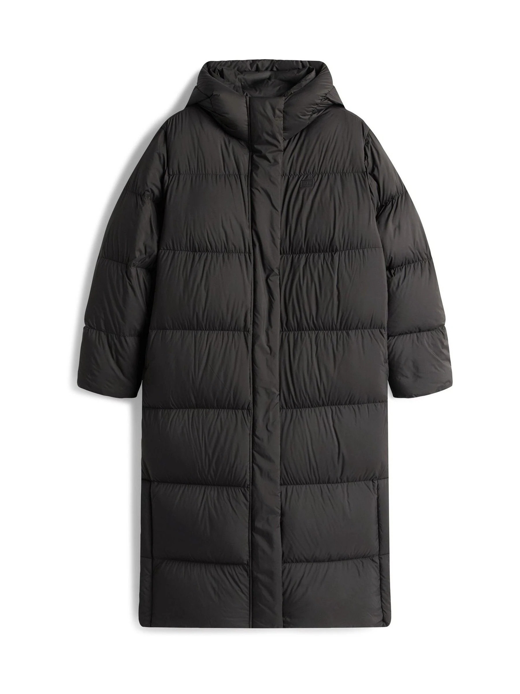 Tommy Hilfiger Tommy Hilfiger Black Down Hooded Longline Puffer Coat | Next US