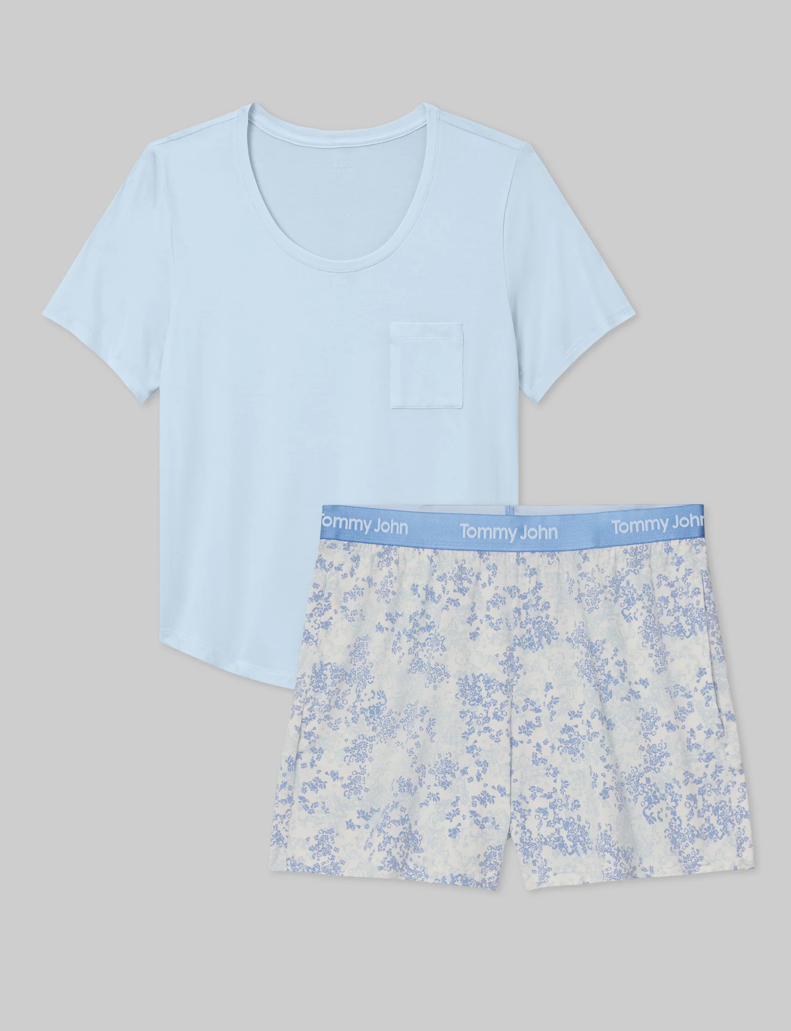 Women's Second Skin Sleep Pocket Tee & Short Set | Tommy John