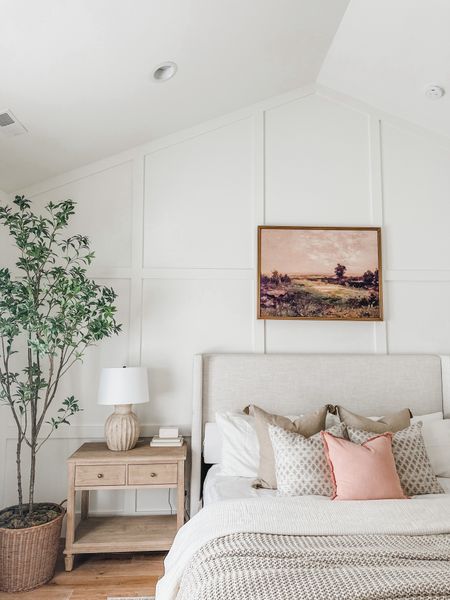 Light and airy neutral bedding with pops of pink! 

Furniture finds, furniture faves, linen bed, upholstered bed, throw pillows, Amazon finds, Target finds, Target bedding, bamboo bedding, faux tree, pottery barn furniture, shop the look! 

#LTKhome #LTKFind #LTKstyletip
